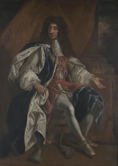 Porträt von König Karl II. von England, Schottland und Irland (1630-1685) von Thomas Hawker